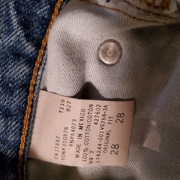 Gap Original Fit Men's  Button Fly Jeans Size 28 - Picture 6 of 7